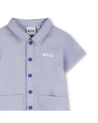 Thumbnail for BOSS Pañalero exterior para bebe con gorro color azul