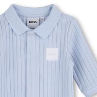 Thumbnail for BOSS Set de mameluco con gorrito y babero apar bebe azul cielo