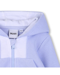 Thumbnail for BOSS Set de pants con playera para bebe azul cielo con capucha