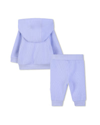 Thumbnail for BOSS Set de pants con playera para bebe azul cielo con capucha