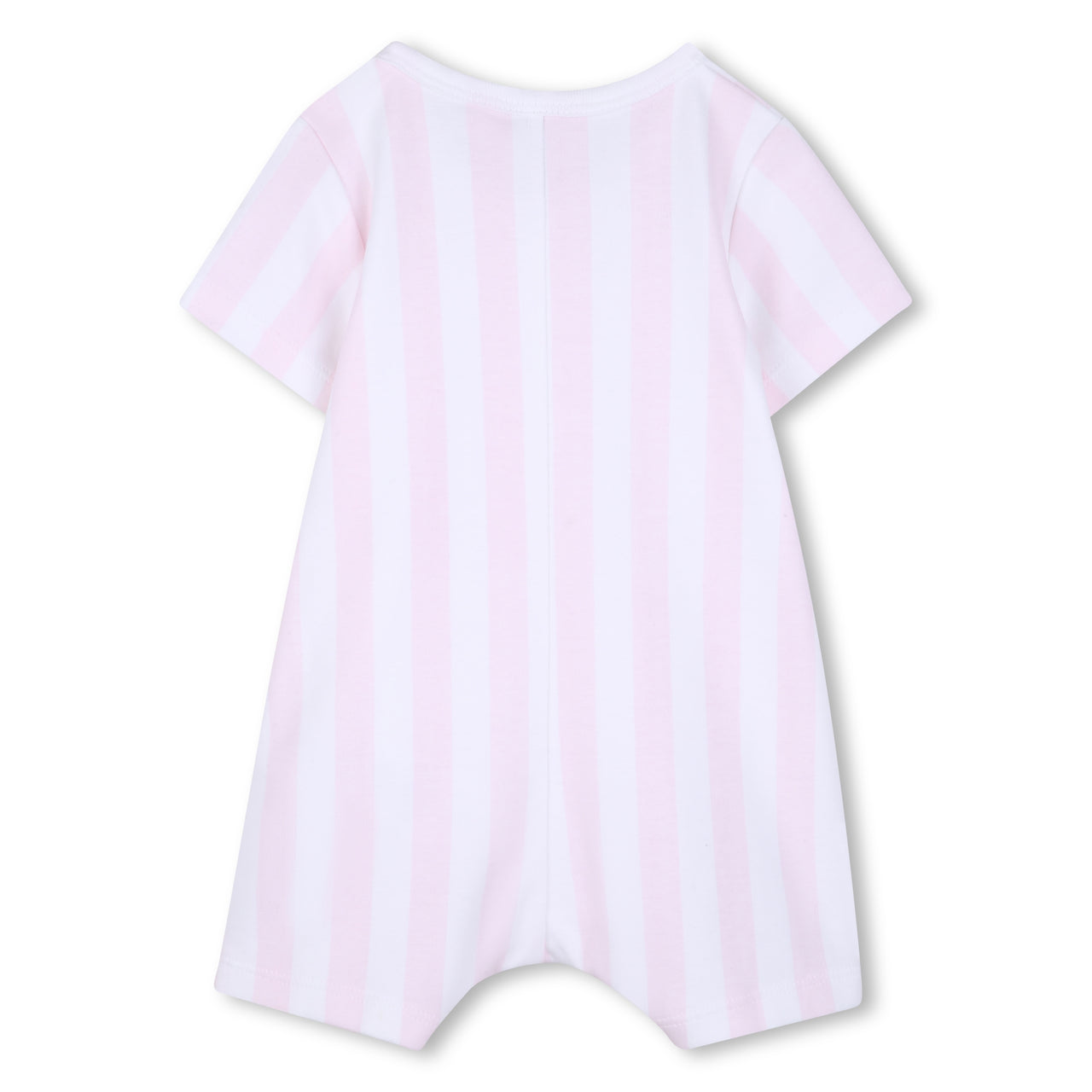 BOSS Pañelero exterior para bebe niña rayas rosa y blanco