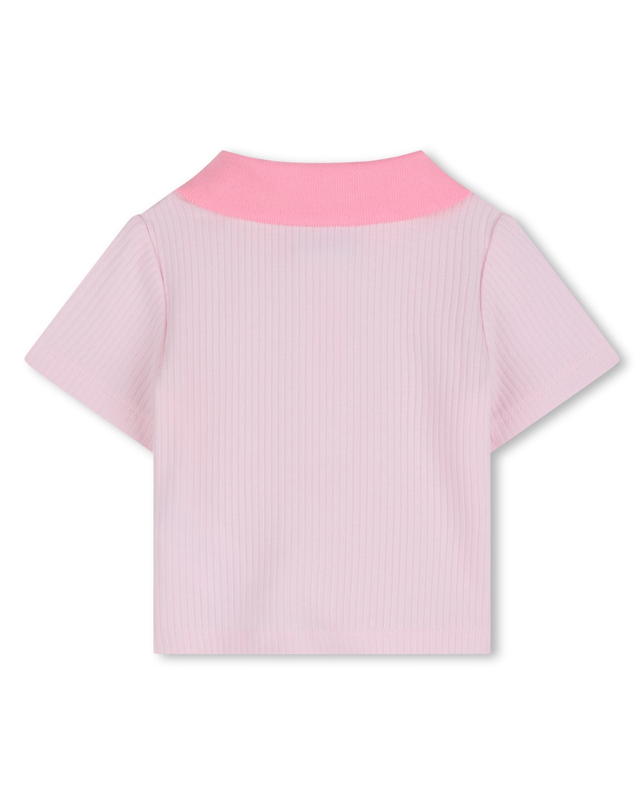 Boss Set de polo y short para bebe niña rosa