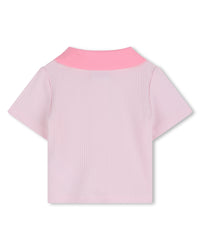 Thumbnail for Boss Set de polo y short para bebe niña rosa