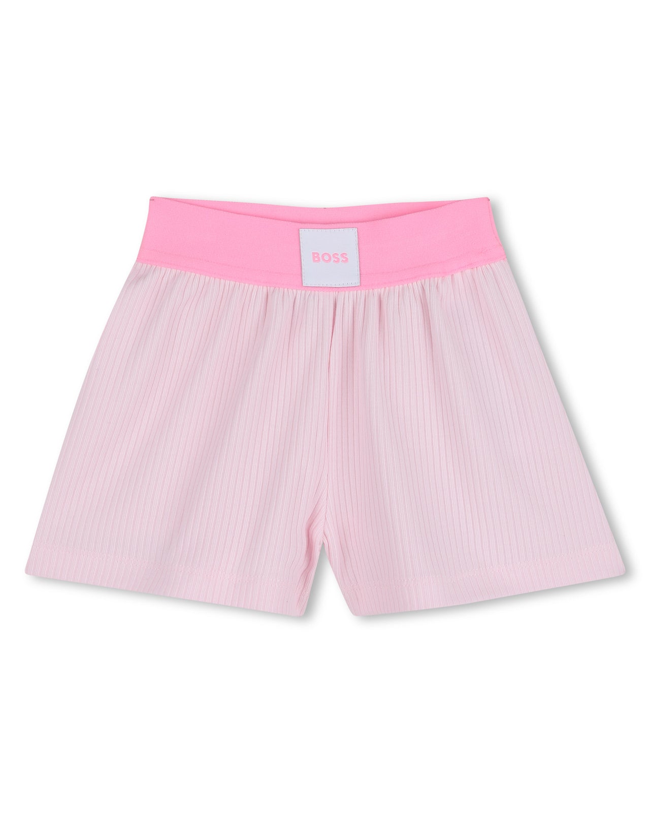Boss Set de polo y short para bebe niña rosa