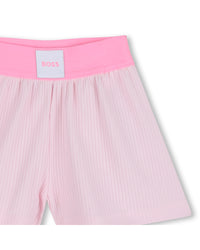 Thumbnail for Boss Set de polo y short para bebe niña rosa