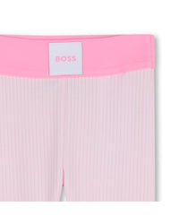 Thumbnail for BOSS Set de vestido y leggins para bebe 2 tonos de rosa