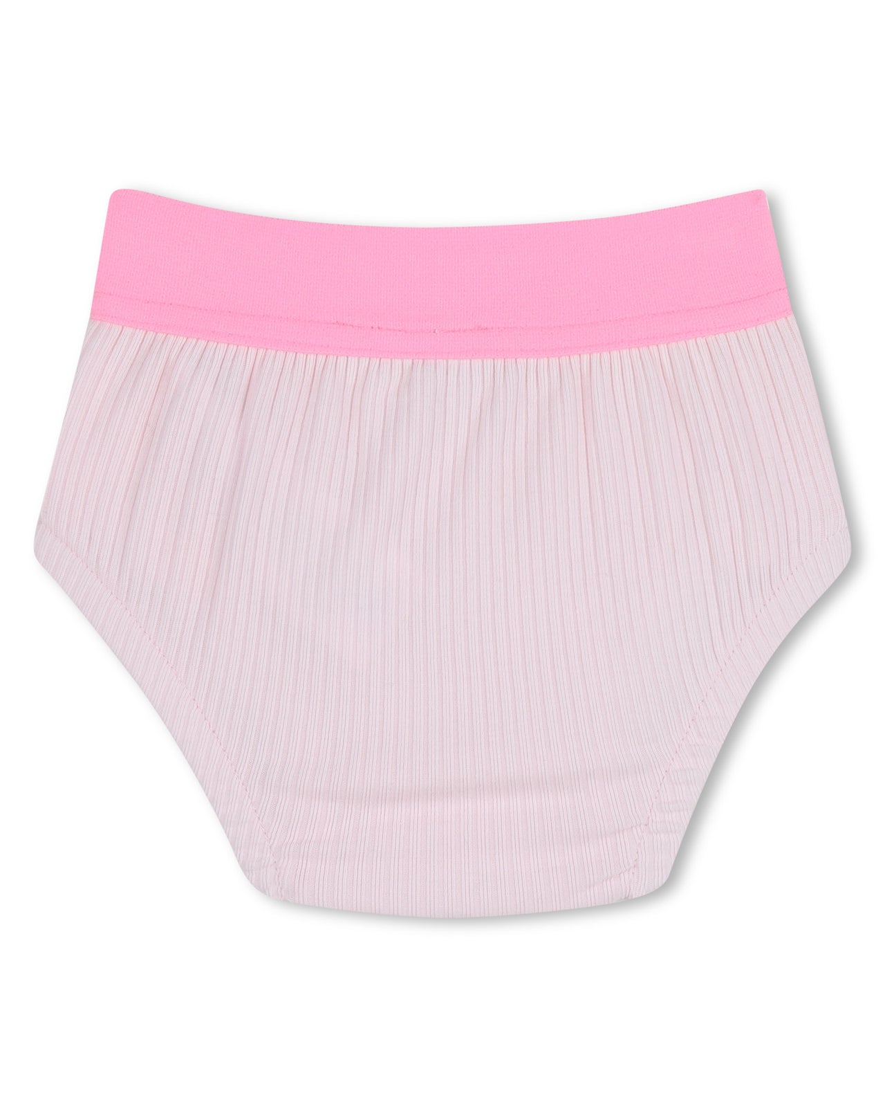BOSS vestido para bebé, color rosa en dos tonos con pequeño logo y calzoncito