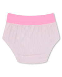 Thumbnail for BOSS vestido para bebé, color rosa en dos tonos con pequeño logo y calzoncito
