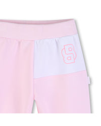Thumbnail for BOSS Set de pants con playera para bebe niña new logo color rosa y blanco con botones