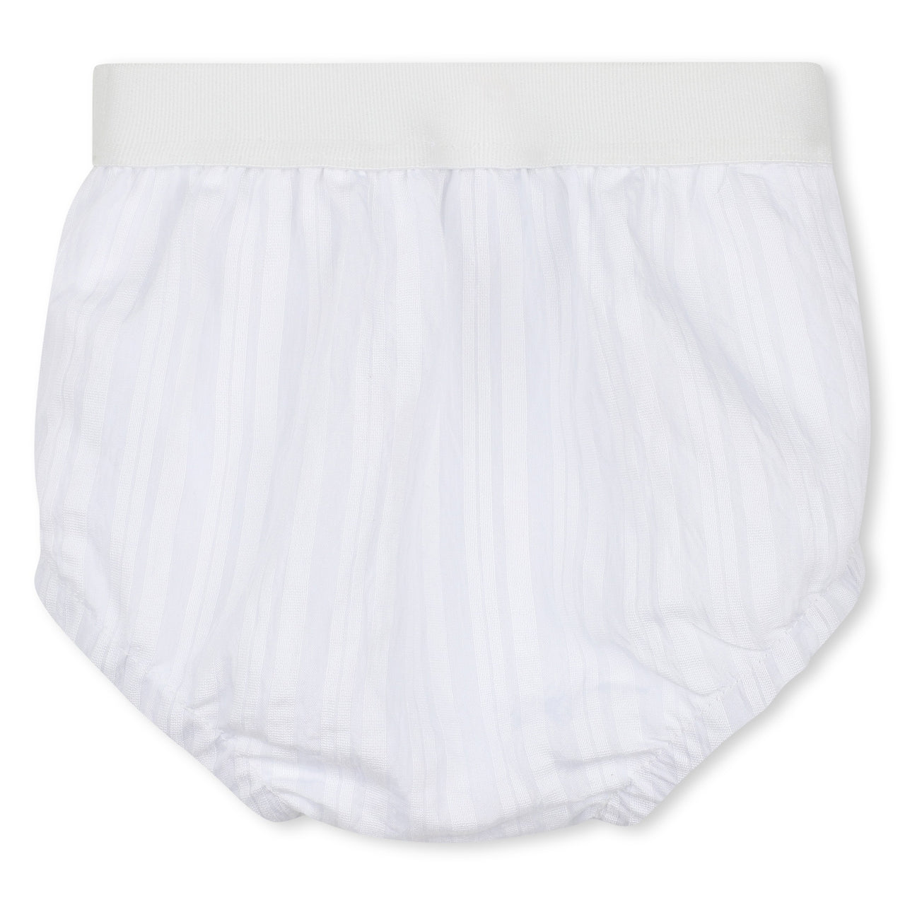 BOSS vestido para bebé, color blanco pequeño logo y calzoncito