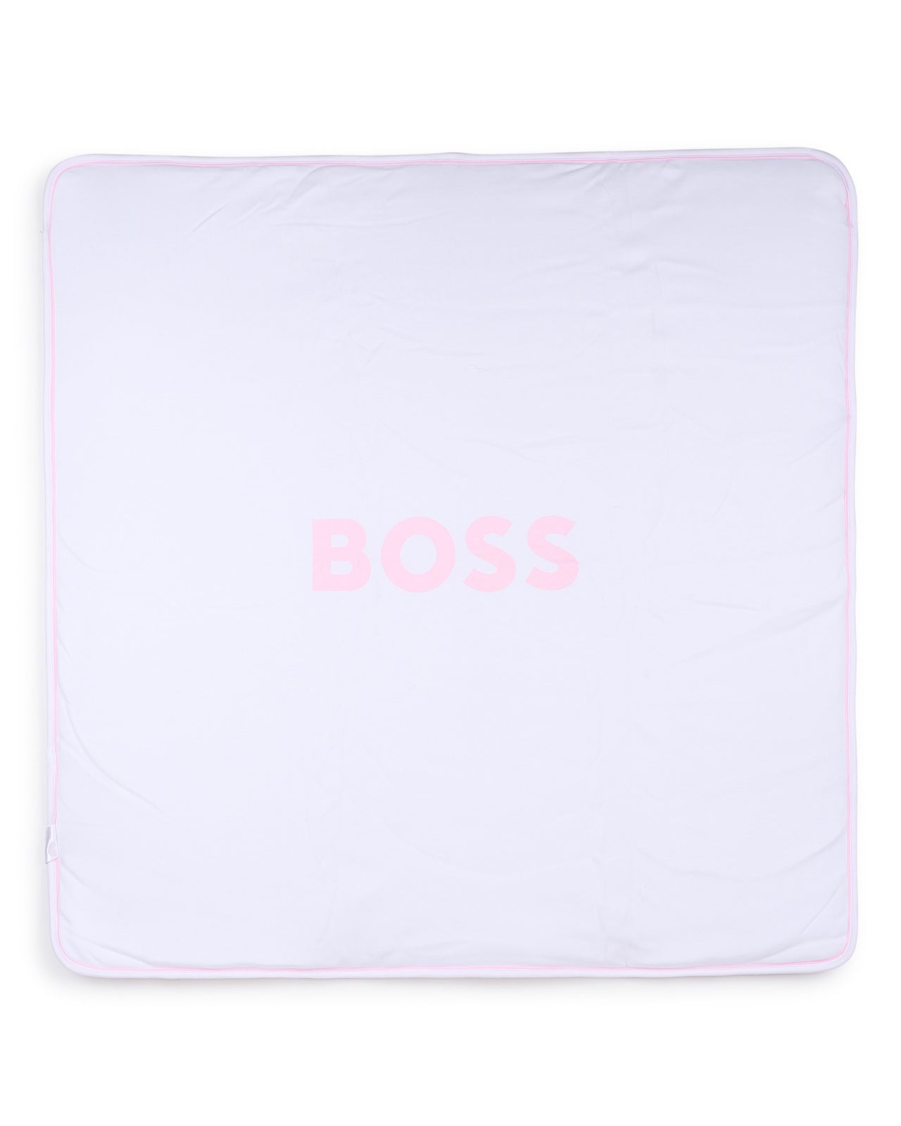 BOSS Cobija para bebe niña reversible a rayas