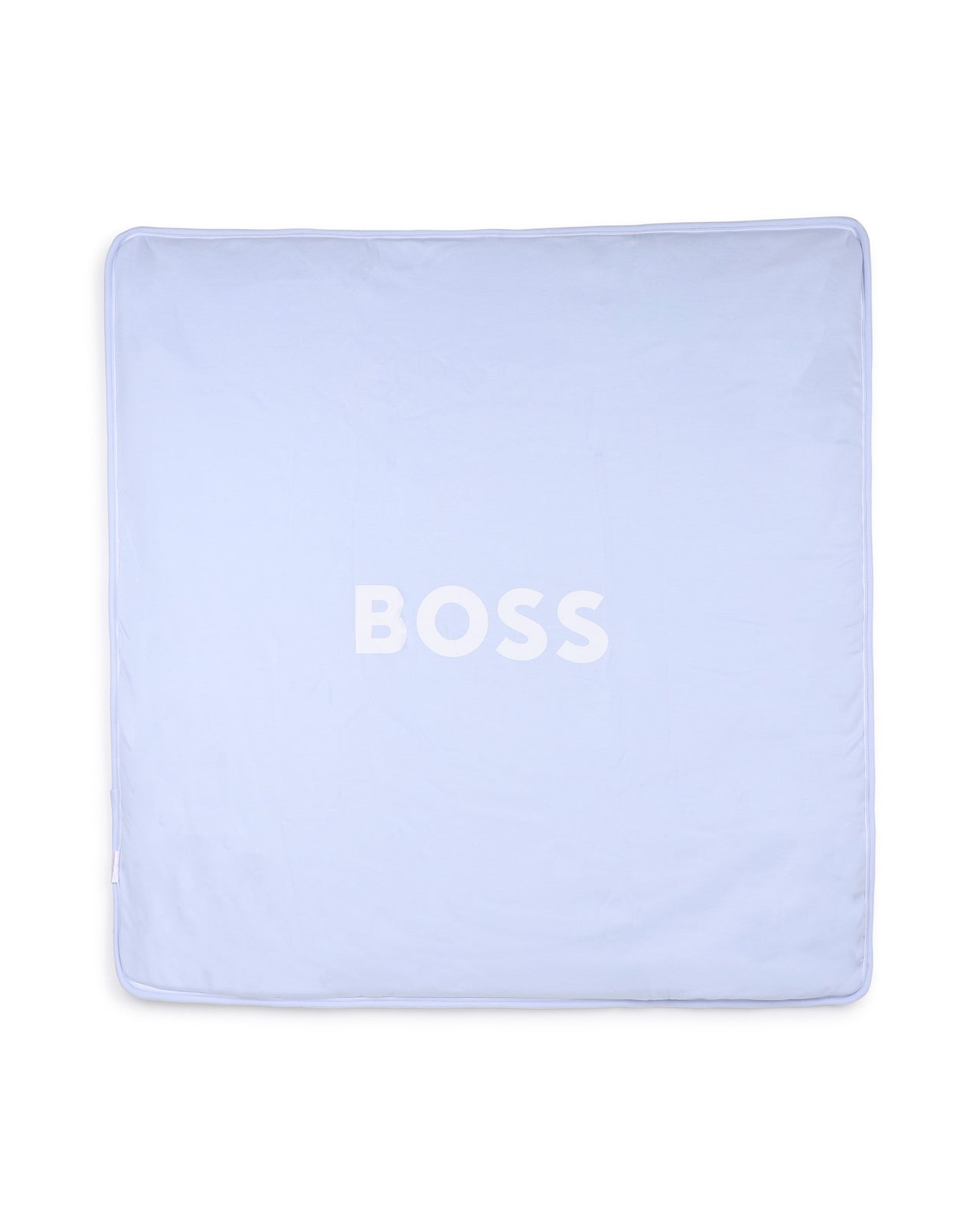 BOSS Cobija para bebe reversible a rayas azul cielo