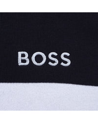 Thumbnail for BOSS Cobija para bebe reversible a rayas azul marino