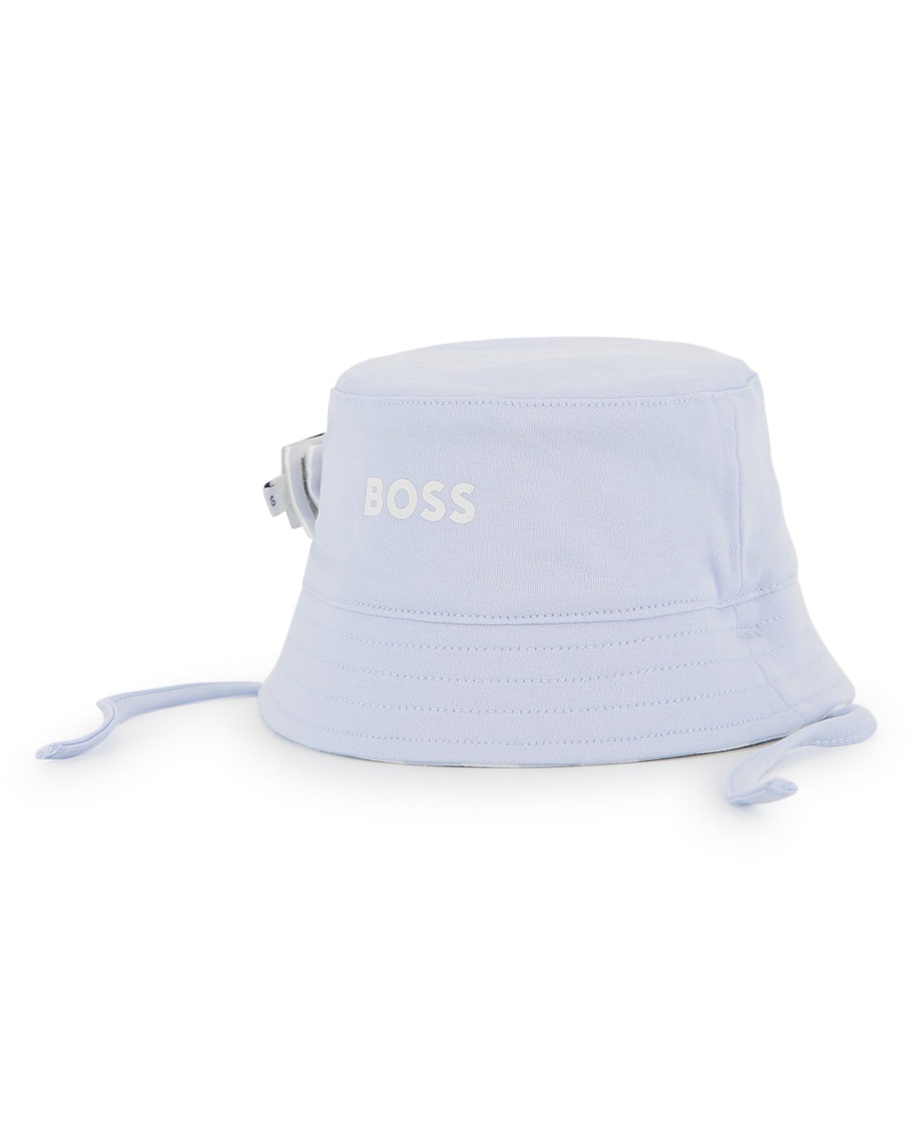 BOSS Gorro para bebe reversible azul cielo y lineas por el otro lado