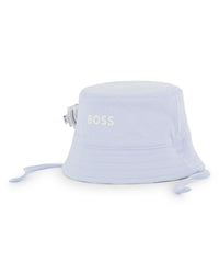Thumbnail for BOSS Gorro para bebe reversible azul cielo y lineas por el otro lado