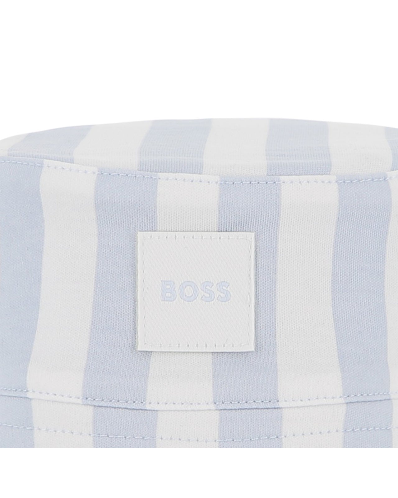 BOSS Gorro para bebe reversible azul cielo y lineas por el otro lado