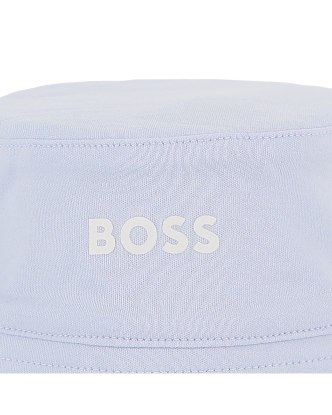 BOSS Gorro para bebe reversible azul cielo y lineas por el otro lado