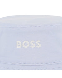 Thumbnail for BOSS Gorro para bebe reversible azul cielo y lineas por el otro lado