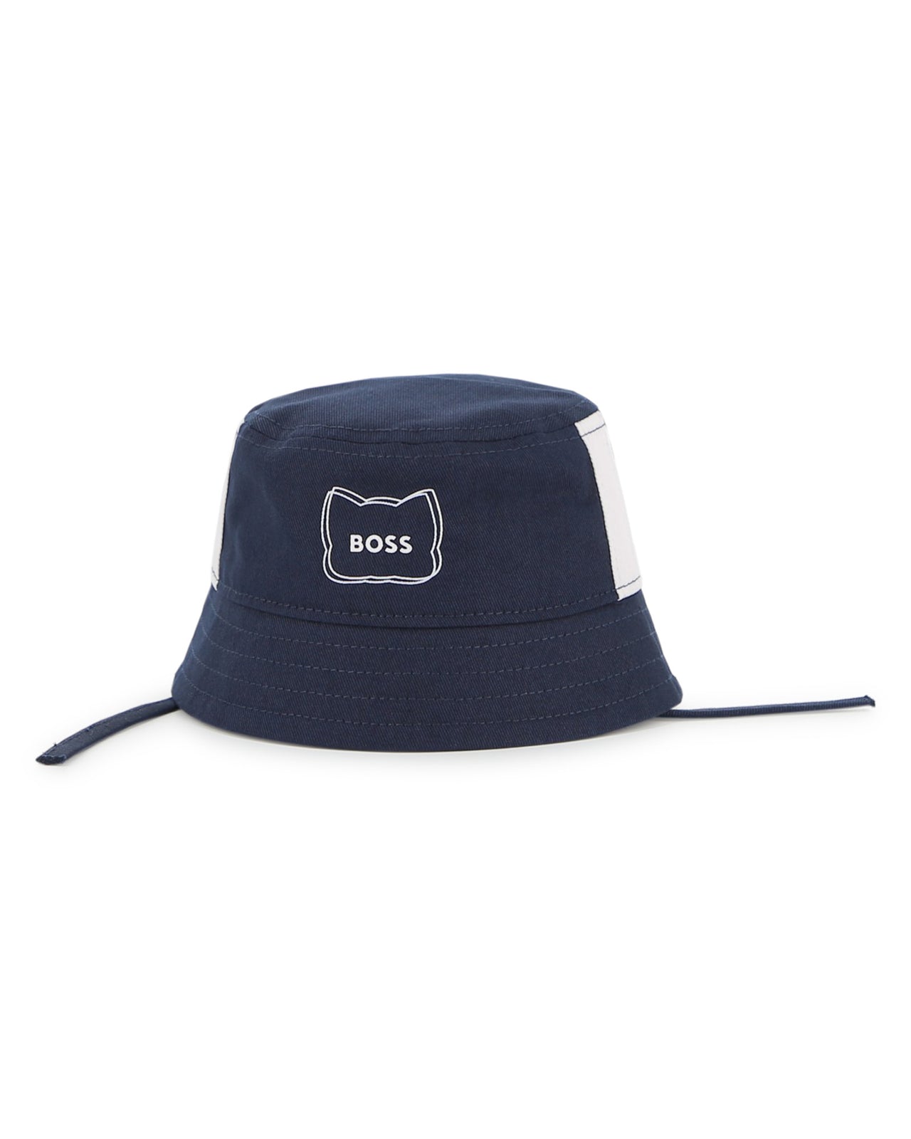 BOSS Gorro para bebe azul marino logo gatito