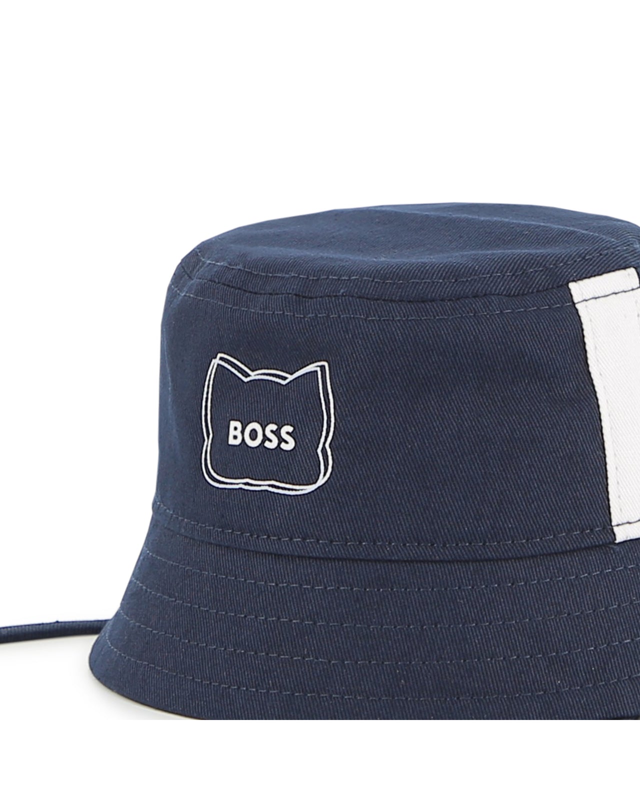 BOSS Gorro para bebe azul marino logo gatito