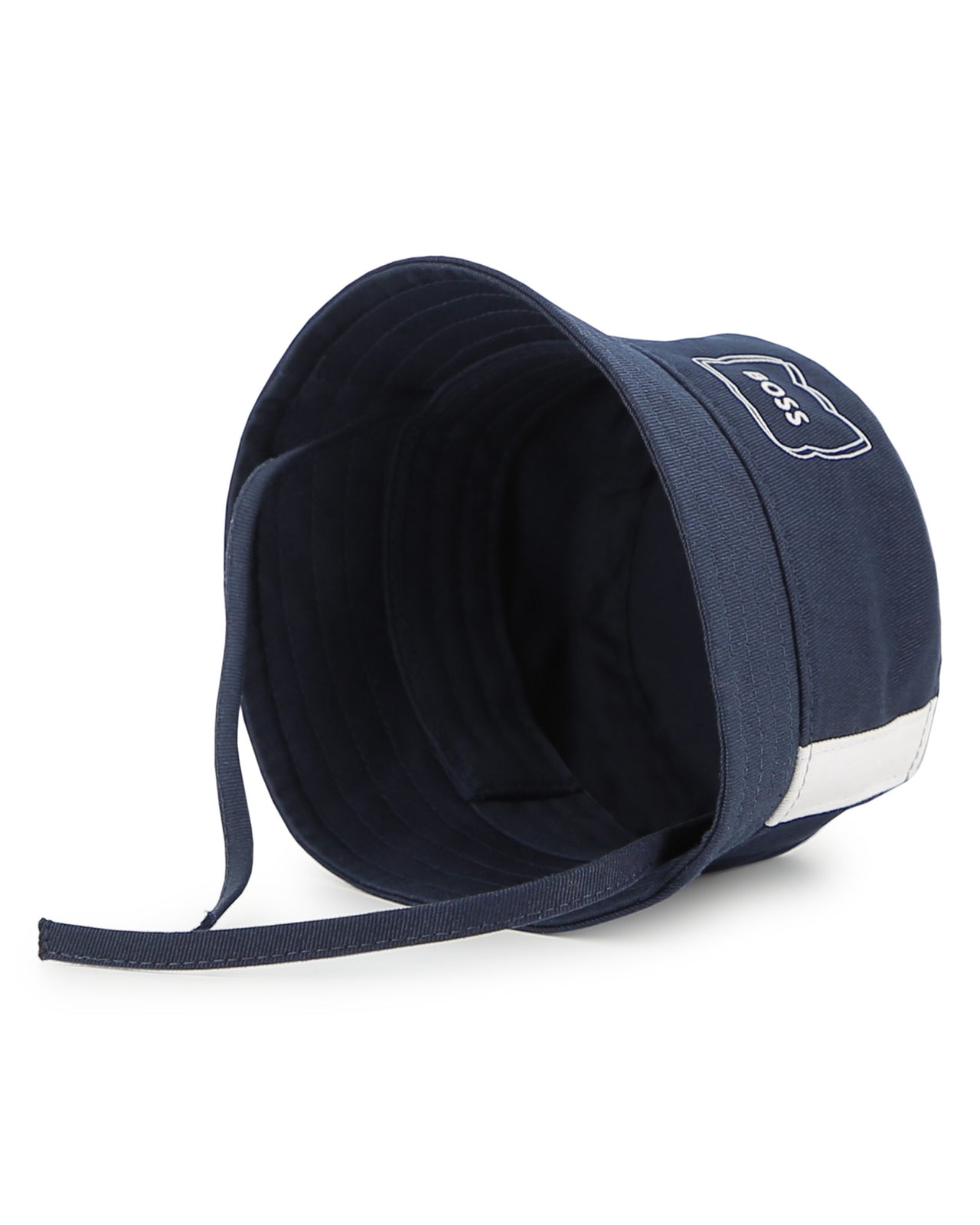 BOSS Gorro para bebe azul marino logo gatito
