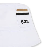 Thumbnail for BOSS Gorro para bebe unisex blanco lineas Boss