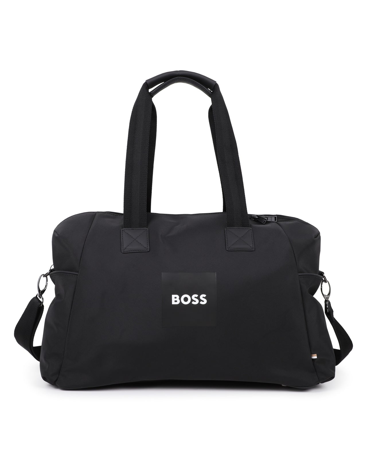 BOSS Pañalera con accesorios, ajustable, color negro