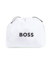 Thumbnail for BOSS Pañalera con accesorios, ajustable, color negro big logo blanco