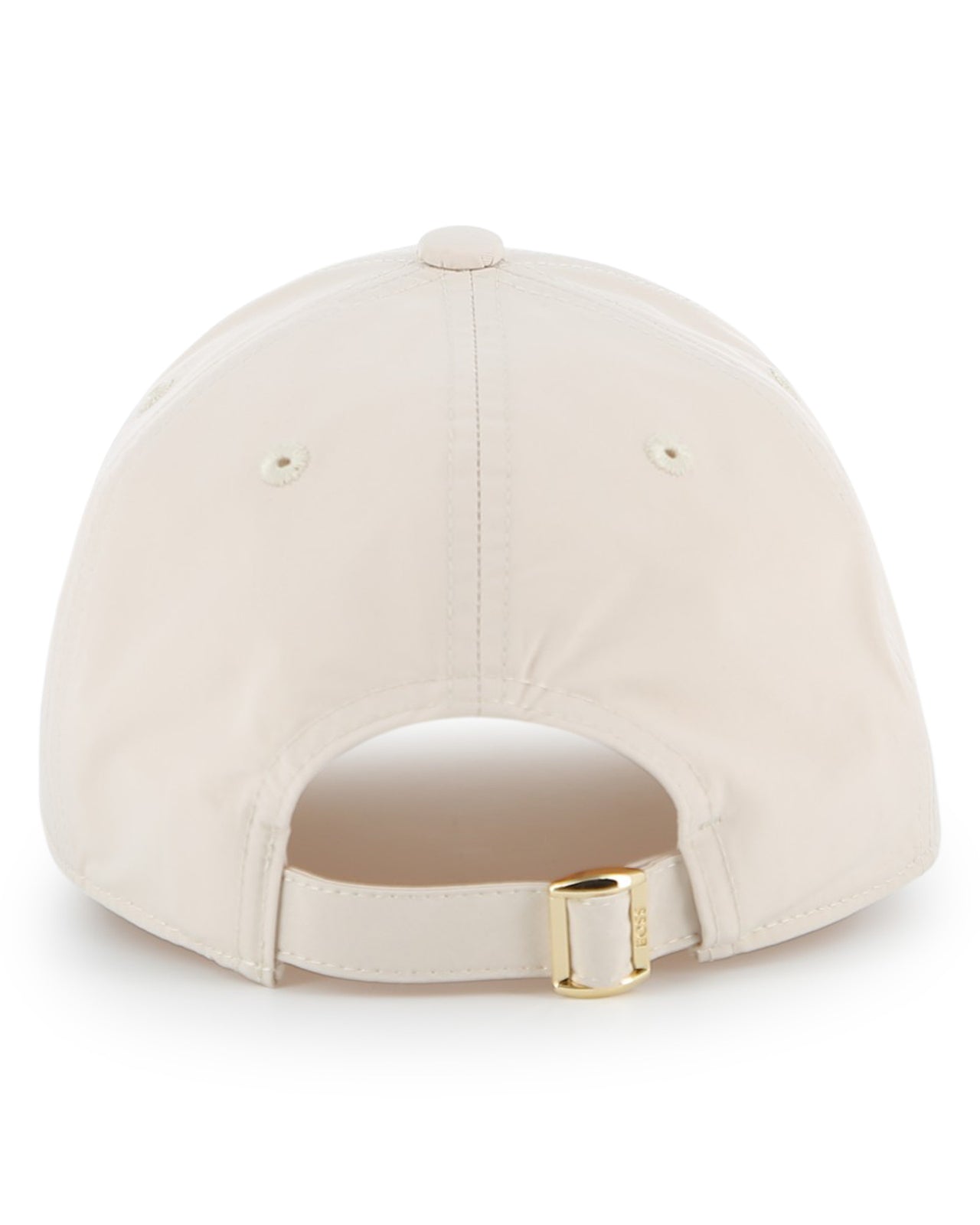 BOSS Gorra blanca para niño y teen unisex logo plaquita oro