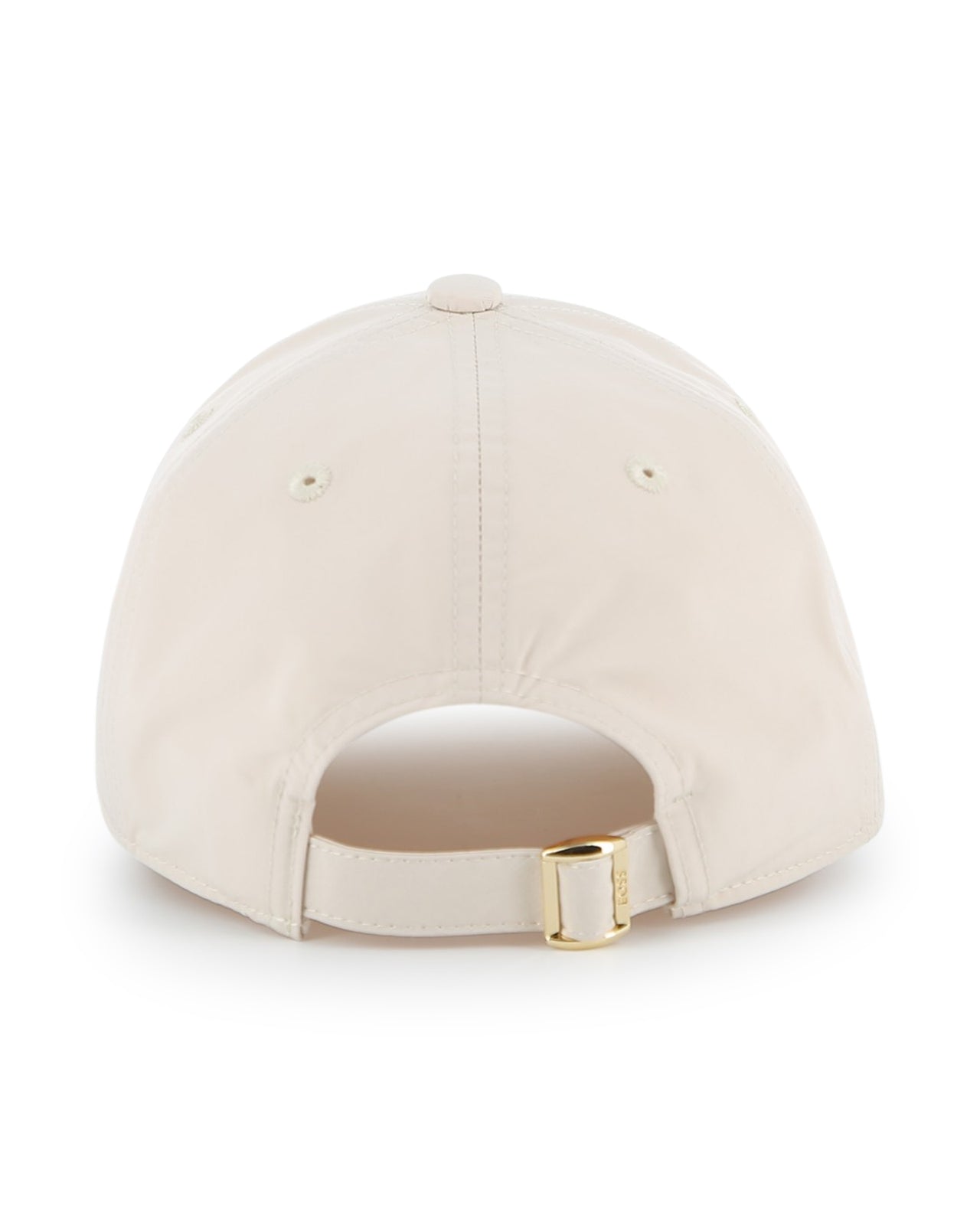 BOSS Gorra blanca para niño y teen unisex logo plaquita oro