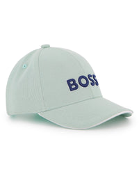 Thumbnail for BOSS Gorra color green bay para niño y teen logo bordado en azul