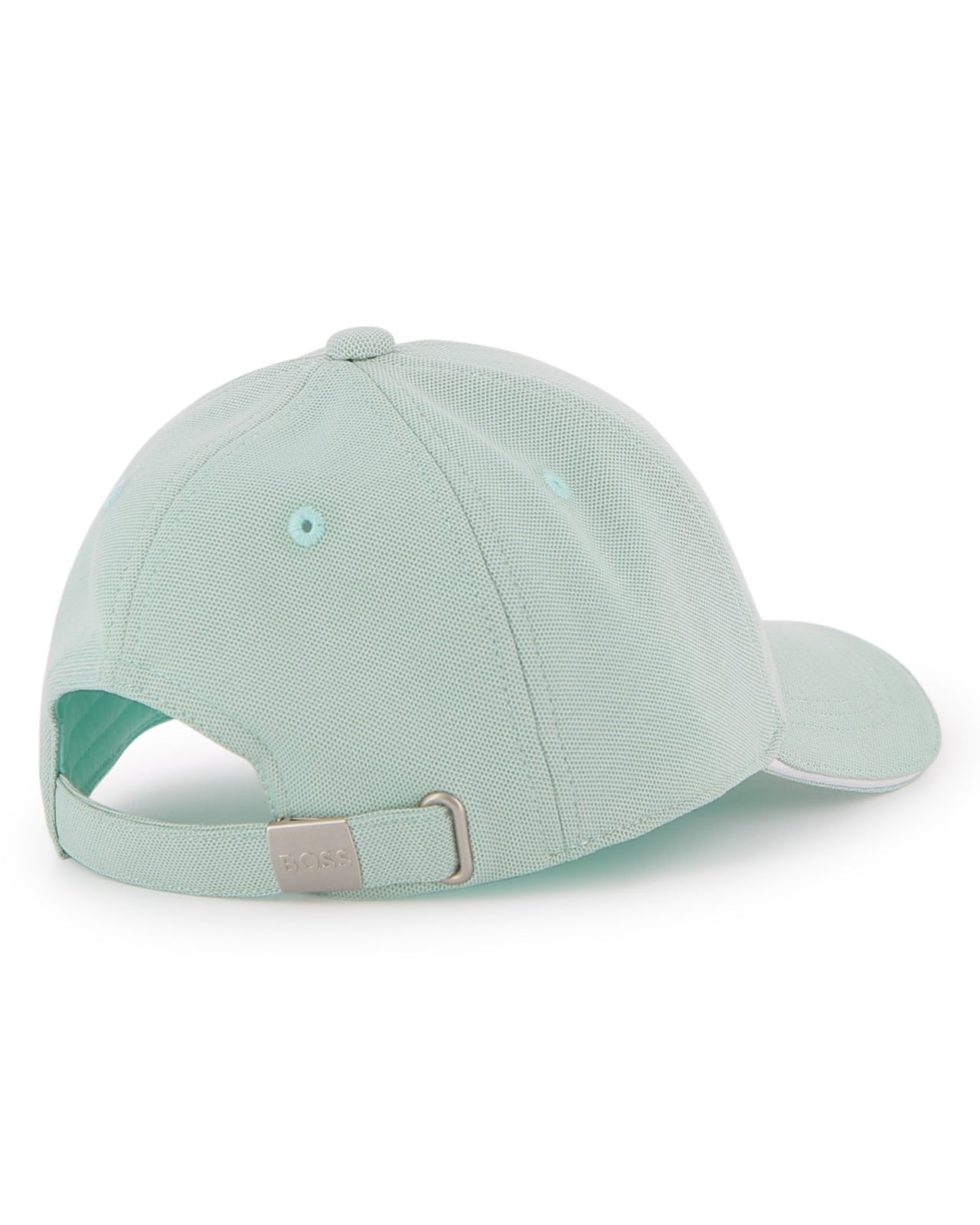 BOSS Gorra color green bay para niño y teen logo bordado en azul
