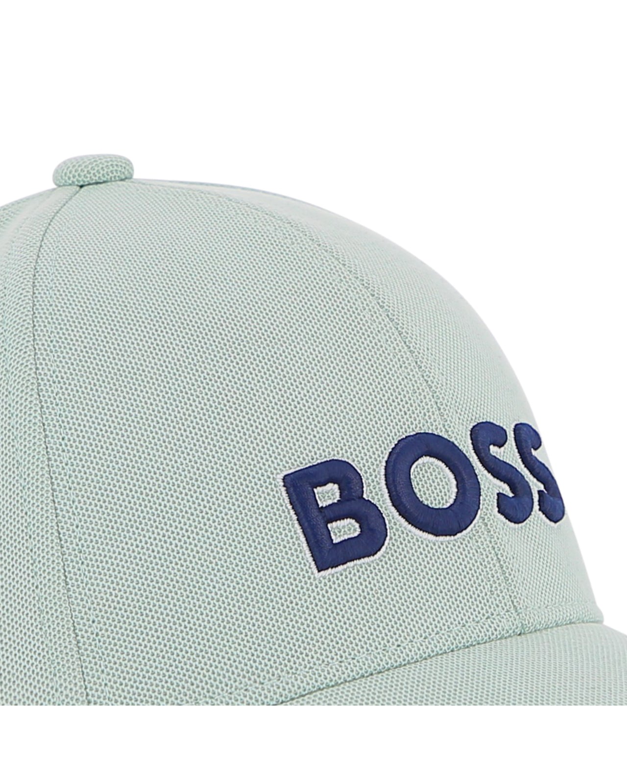 BOSS Gorra color green bay para niño y teen logo bordado en azul