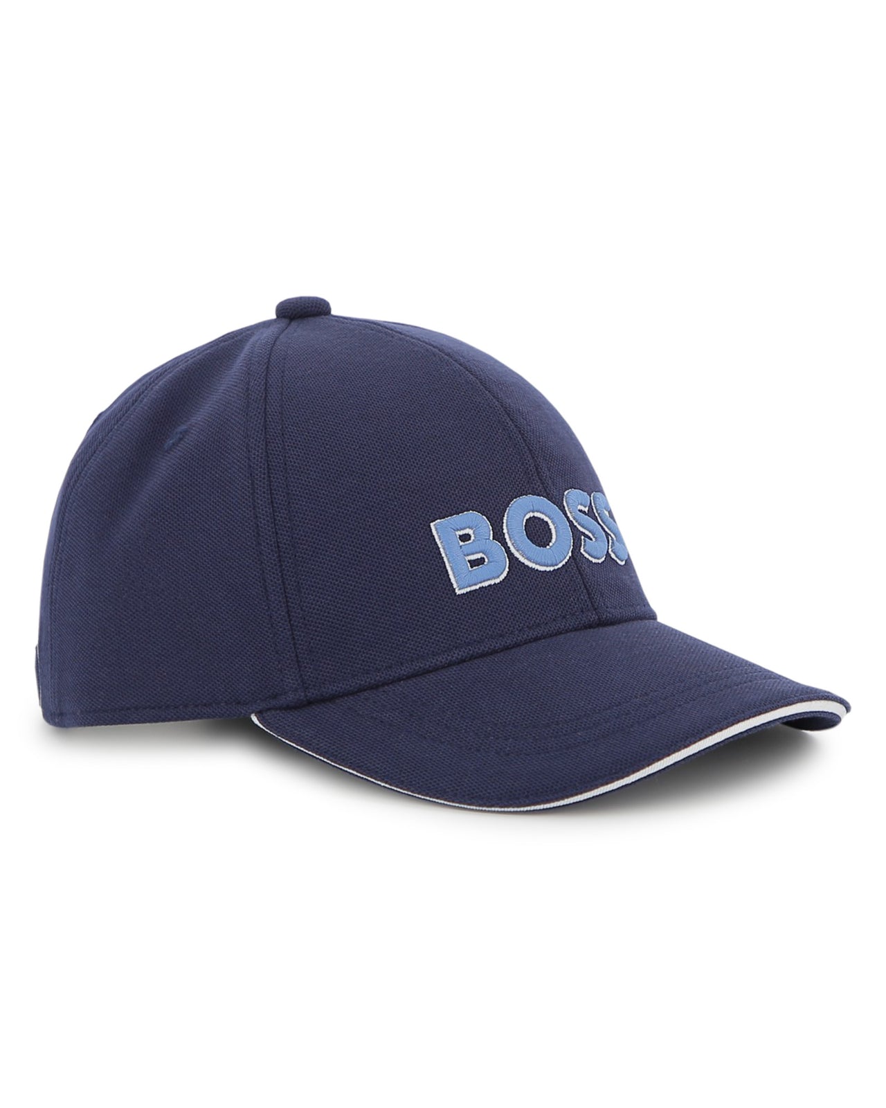 BOSS Gorra color marino para niño y teen logo bordado en azul