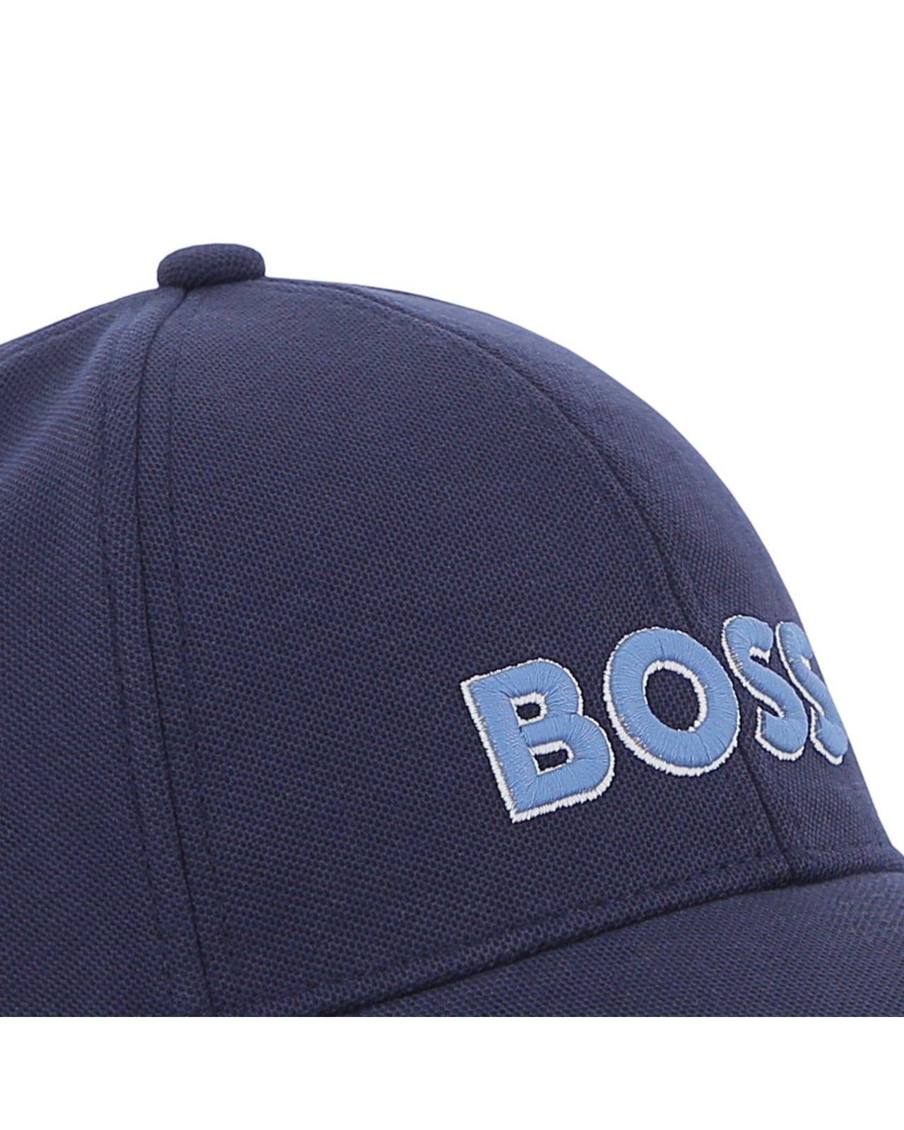 BOSS Gorra color marino para niño y teen logo bordado en azul