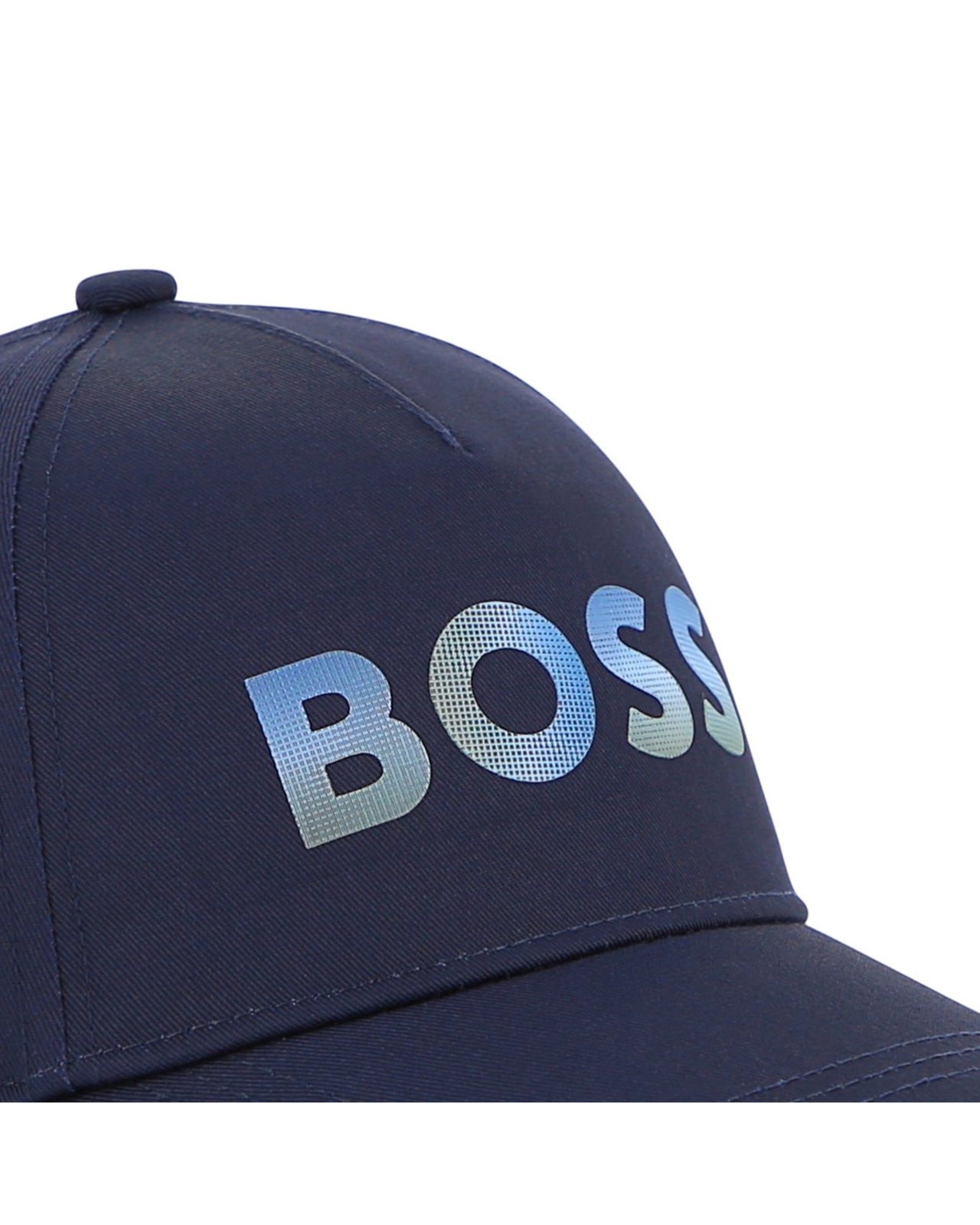 BOSS Gorra color marino para niño y teen aplicacion logo brillante