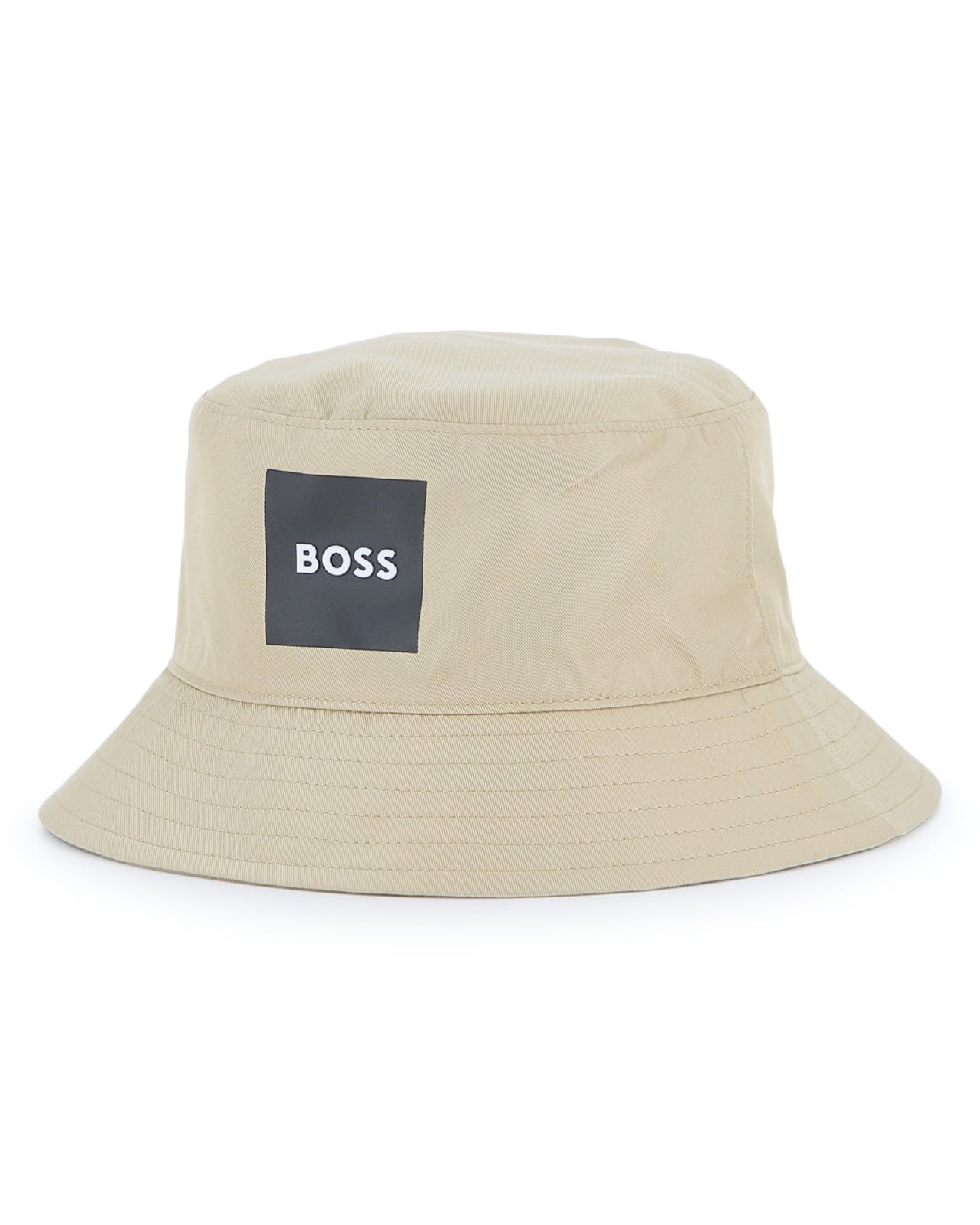 BOSS Gorro para bebe reversible cookie y beige por el otro lado