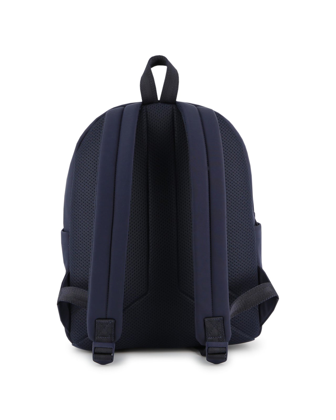 BOSS backpack para niño y Teen color azul marino, bolsa frontal y laterales, luego al tono al frente