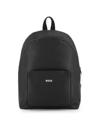 Thumbnail for BOSS backpack para niño y Teen color negro bolsa frontal all over print logo