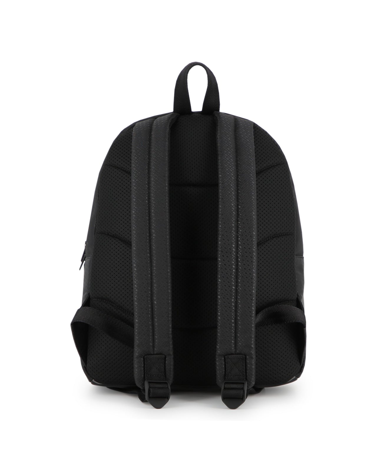 BOSS backpack para niño y Teen color negro bolsa frontal all over print logo
