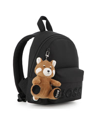 Thumbnail for BOSS backpack para niño y Teen color negro con llavero de peluche