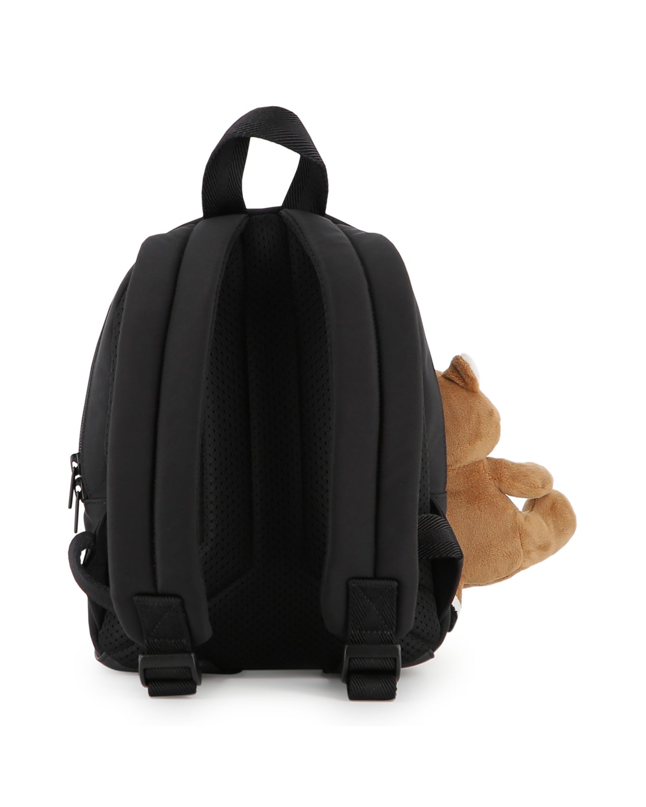BOSS backpack para niño y Teen color negro con llavero de peluche