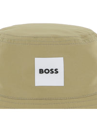 Thumbnail for BOSS Gorro para bebe reversible abeige y balnco por el otro lado
