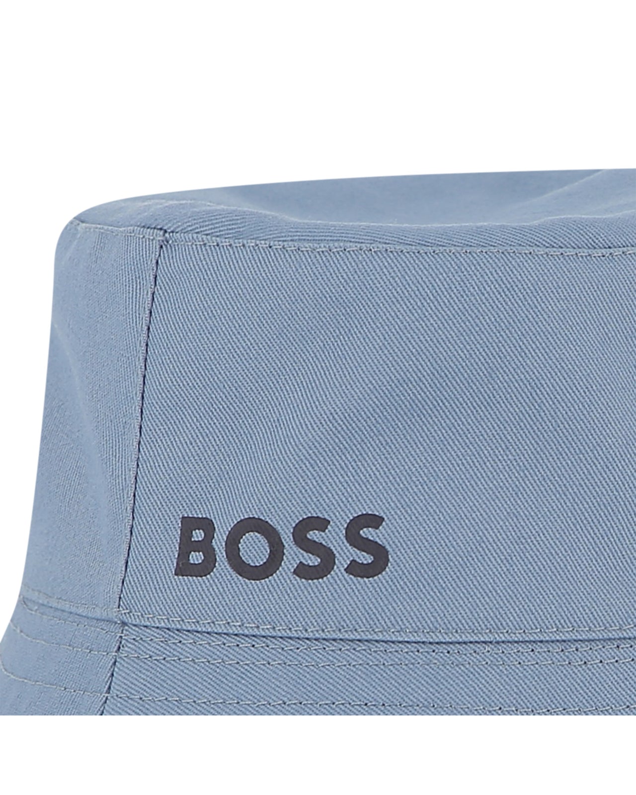 BOSS Gorro para bebe reversible azul claro y marino por el otro lado