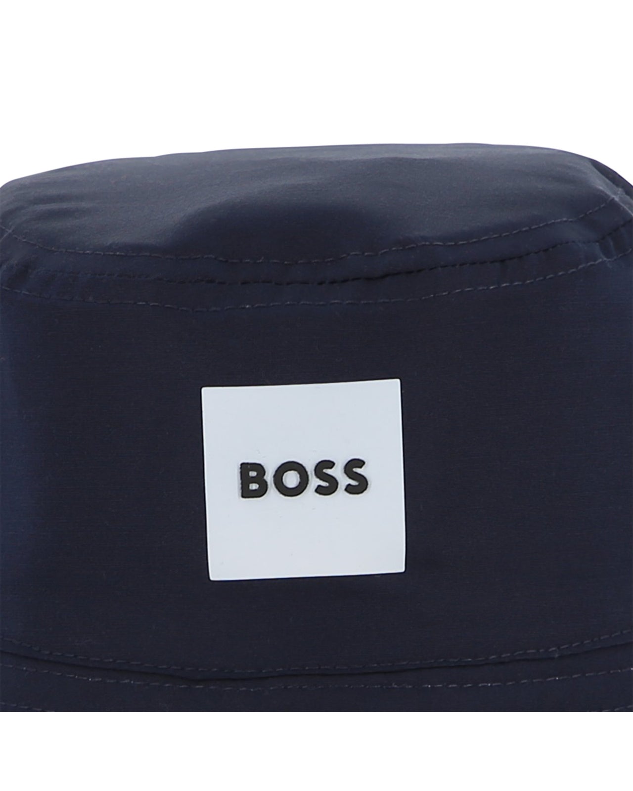 BOSS Gorro para bebe reversible azul claro y marino por el otro lado