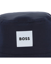 Thumbnail for BOSS Gorro para bebe reversible azul claro y marino por el otro lado