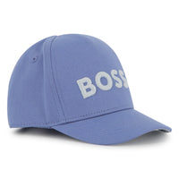 Thumbnail for BOSS Gorra para bebe azul logo bordado en blanco