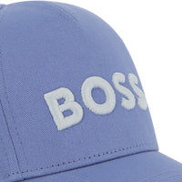 Thumbnail for BOSS Gorra para bebe azul logo bordado en blanco