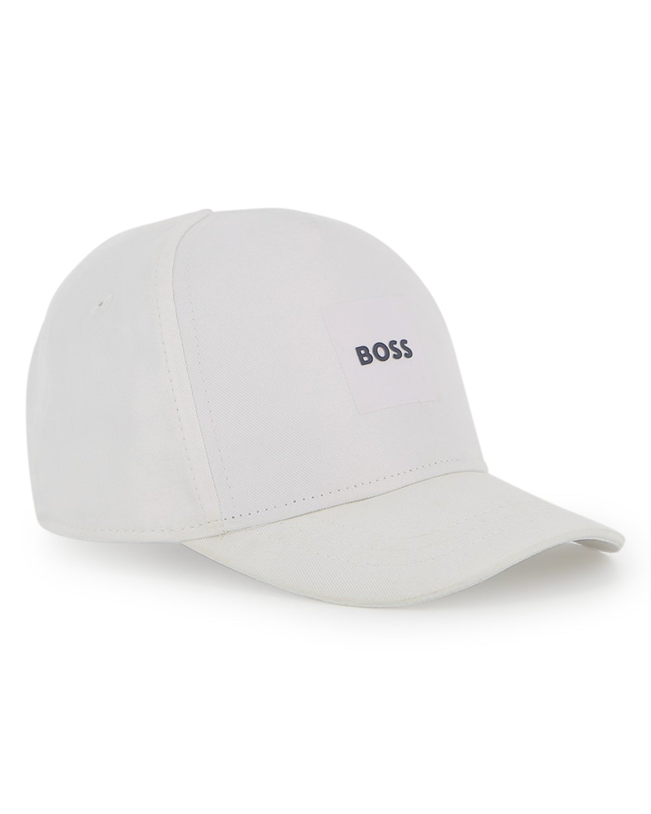 BOSS Gorra para bebe blanca pequeño logo en relieve
