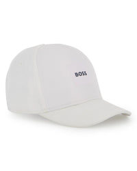 Thumbnail for BOSS Gorra para bebe blanca pequeño logo en relieve